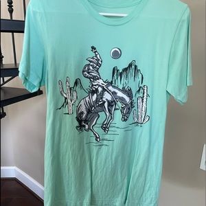 Bronc rider graphic T-shirt